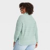 Women's Side Slit Collared Pullover Sweater - Ava & Viv™ - 2 of 3