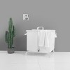 2-Tier Laundry Hamper, 110L Large Oxford Laundry Sorters, Laundry Hamper With Lid, Laundry Hampers On Wheels-Cuddlewood - 2 of 4