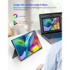 UPERFECT 15.6" Portable Monitor 1080P IPS Display USB-C & Mini HDMI, Ultra-Slim Travel Screen with Smart Cover, Built-in Speakers, No VESA - 3 of 4