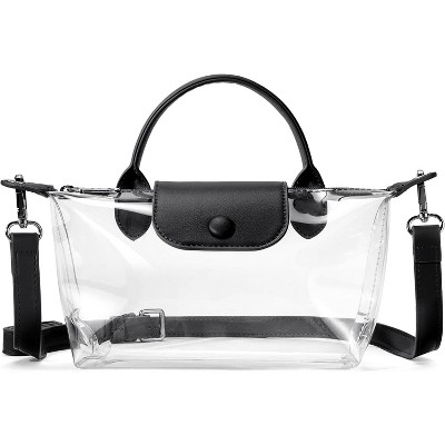 Clear Bag for Stadium Approved Small Crossbody Purse Handbags for Concerts Sports Events