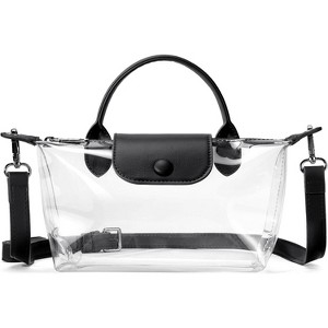 Clear Bag for Stadium Approved Small Crossbody Purse Handbags for Concerts Sports Events - 1 of 4