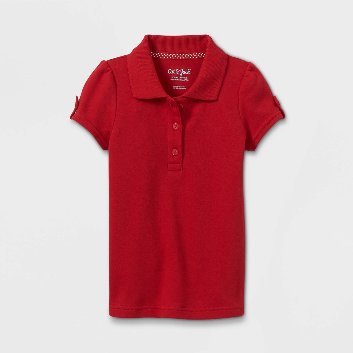 Toddler Girls' Short Sleeve Interlock Uniform Polo Shirt - Cat & Jack™ - thumbnail 10