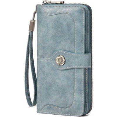 FATMOON Women’s Bifold Wallet - RFID Blocking with 16 Card Slots & Zipper Pocket for Cash, Coins, Credit Cards for Daily Use,Travel