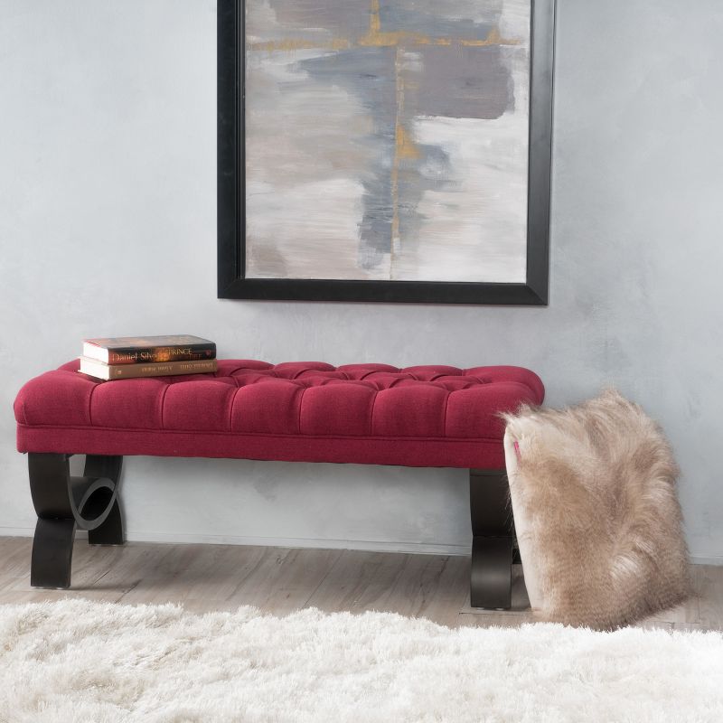 Scarlette Tufted Ottoman Bench - Christopher Knight Home, 3 of 8