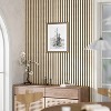 MAYEERTY Slat Wood Acoustic Sound Absorbing 3D Decorative Wall Paneling, 23.62*23.62in, 4-Pack - 2 of 4