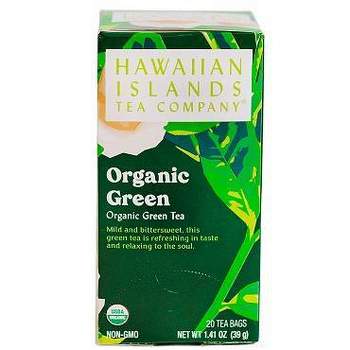 Hawaiian Island Tea Company Organic Green Tea - 20ct