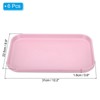 Unique Bargains Kitchen Restaurant Reusable Lightweight Plastic Fast Food Serving Tray 6 Pcs - 2 of 4