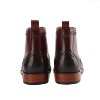 Gino Vitale | Men's Handcrafted Genuine Leather Lace-Up Brogue Dress Boot - 3 of 3