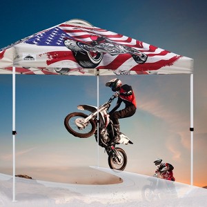 EAGLE PEAK 10x10 Pop Up Canopy Instant Tent w/ 4 Weight Bags - 1 of 4