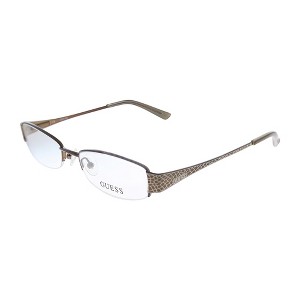 Guess GU 2270 BRN Womens Rectangle Eyeglasses Black 51mm - 1 of 3