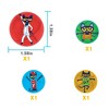 PICASSO-TILES 4 PC Pete the Cat Themed Character Marbles for Marble Run Race Track Set, STEM Toys for Kids 3+ - 4 of 4