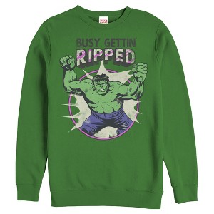 Men's Marvel Hulk Getting Ripped Sweatshirt - 1 of 3