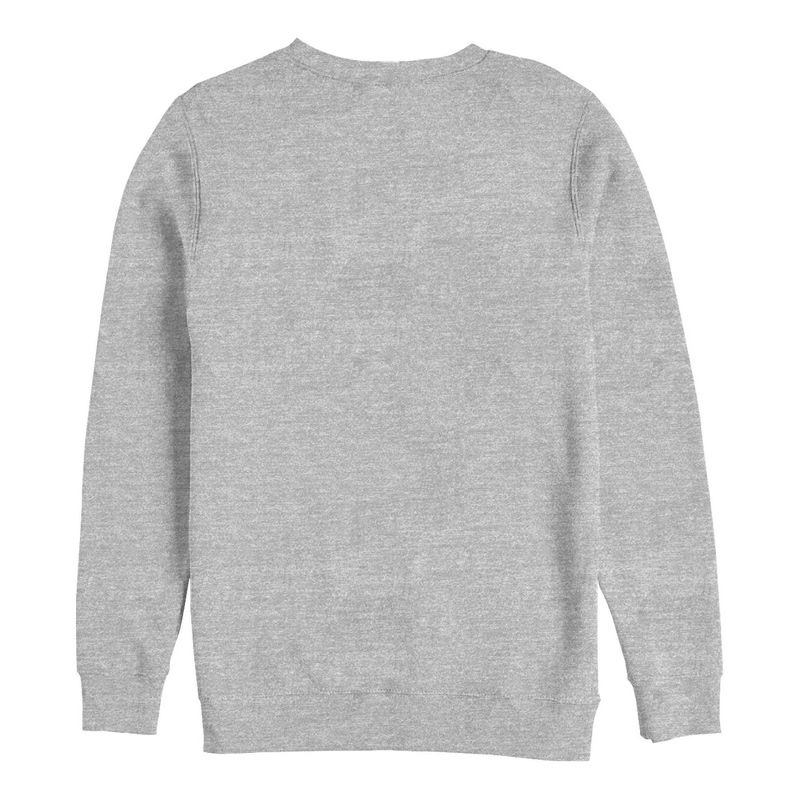 Men's Lilo & Stitch Badness Level Warning Sketch Sweatshirt, 3 of 5