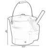 Gardenised Black Iron Ash Bucket with Lid and Wood Handle Brush Use for Fire Pit, Wood Burning Stove and Grill - 4 of 4