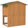 vidaXL Outdoor Rabbit Hutch with 3 Doors Chicken Cage Animal House Pet Carrier - 2 of 4