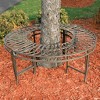 Design Toscano Gothic Roundabout Steel Garden Bench - 2 of 4