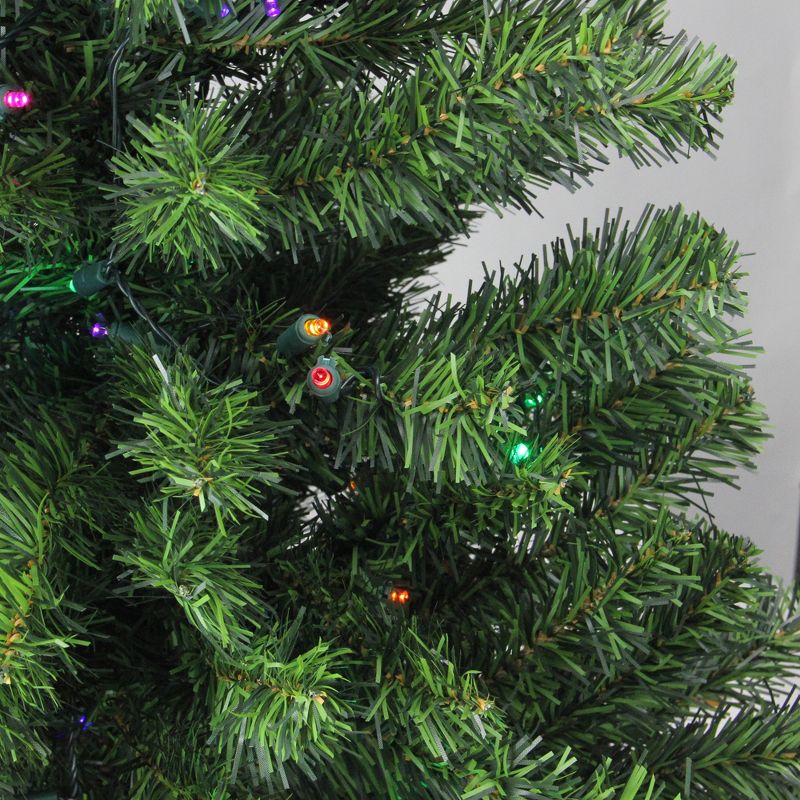 Northlight 3' Prelit Artificial Christmas Tree Canadian Pine - Multicolor LED Lights, 3 of 5