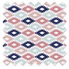 Bacati - Aztec Coral/Mint/Navy Mint Squirrel Embroidered Blanket - 2 of 3