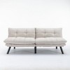 CAVINAS Modern Folding Sofa, Upholstered Convertible Sofa, Versatile 2-in-1 Sofa Bed, Loveseat Sofa with Adjustable Armrests and Backrest - 2 of 4
