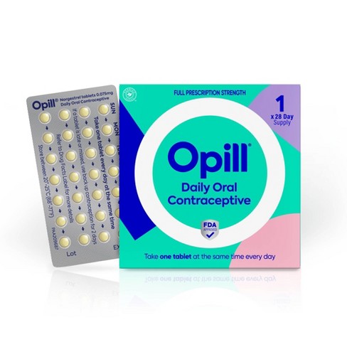 Opill 1 Month Pack Contraceptives - 28ct : Target