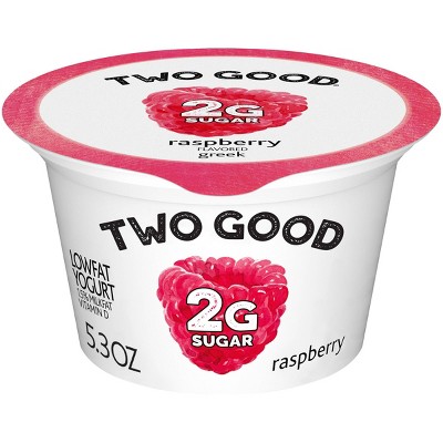 Two Good Low Fat Lower Sugar Raspberry Greek Yogurt - 5.3oz Cup