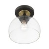 Livex Lighting Glendon 1 - Light Semi-Flush Mount in  Bronze/Antique Brass - 4 of 4