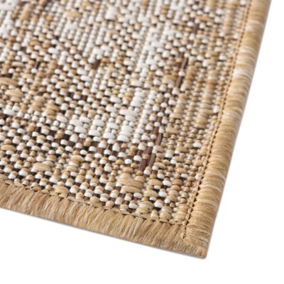 Valeria Brown and Ivory Rectangular Outdoor Area Rug