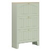 Hommoo Shoe Storage Cabinet with 3 Flip Drawers Green - 3 of 3