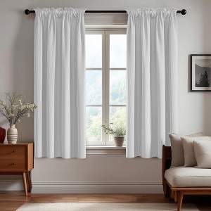Deconovo Blackout Thermal Rod-Pocket Curtains, OEKO-TEX, 2 Panels(42W) - 1 of 4