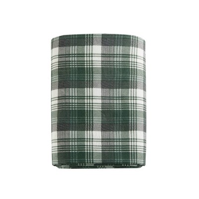 Green Plaid Queen Cotton Flannel Sheet Set