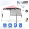 EAGLE PEAK 8x8ft Pop Up Canopy with Sidewall, 8x8 Base 6x6 Top - 3 of 4