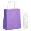 Blue Panda 25-Pack Purple Gift Bags with Handles - Medium Size Paper Bags for Birthday, Wedding, Retail (8x3.9x10 In) - 3 of 4