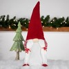 Northlight Standing Girl Gnome with Hands in Pocket Christmas Figure - 20.5" - Red and White - 2 of 4