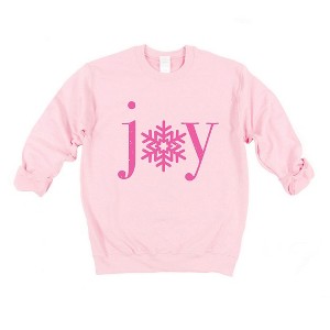 Simply Sage Market Women's Graphic Sweatshirt Joy Snowflake - 1 of 4