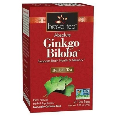 Bravo Teas & Herbs Absolute Ginkgo Biloba Tea - 1 Box/20 Bags