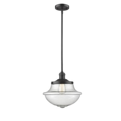 Oxford - 1 Light Stem Hung Mini Pendant In Traditional Style-11.5 Inches Tall and 11.75 Inches Wide