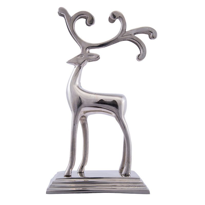Kurt Adler Silver Reindeer Stocking Hanger, 4 of 6