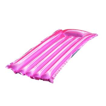 Swim Central 72" Pink Inflatable Reflective Sun tanner Pool Float
