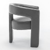 SEYNAR Modern Glam PU Leather Upholstered Dining Chair, Open-Back Accent Chair Set of 4 - 4 of 4