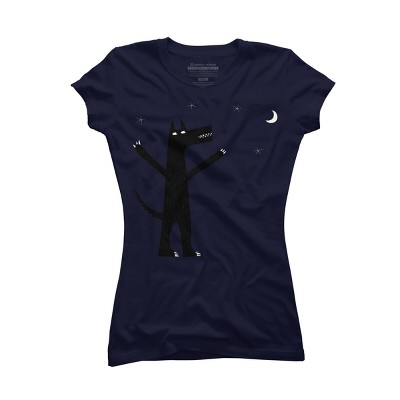 Junior's Design By Humans Arooo! By NicSquirrell T-Shirt
