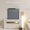 UNISOAR Biometric Fingerprint Jewelry Safe for Home , Leather Wrapped Safe Slide-Away Drawer, Digital Keypad & Fingerprint Lock - 4 of 4