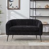 50.2" Chenille Loveseat ¨C Mid-Century Modern 2-Seater Accent Sofa with Channel Tufted Back, Metal Legs, Compact Settee for Living Room, Bedroom - 2 of 4