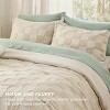 Bedsure | 3Pcs Boho Tufted Bedding Checkered Farmhouse Shabby Chic Bed Set - 2 of 4