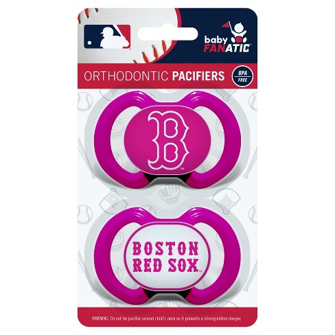  BabyFanatic Girls Pink Pacifier 2-Pack - MLB Boston Red Sox -  Officially Licensed League Gear : Baby