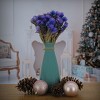 16" Artificial Dried Cape Blumen Bouquet Blue - National Tree Company - 2 of 4
