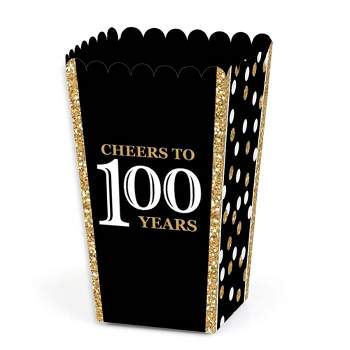 Black and Gold Cheers Party Favor Gift Bags Popcorn Treat Bags- 48 cou – Le  Petit Pain