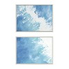 Kate and Laurel Sylvie Into the Blue 1 and 2 Framed Canvas by Julie Maida, 2 Piece 18x24, White - 2 of 4