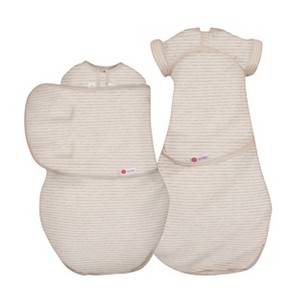 embe 2-Stage Bundle, Newborn Starter Wrap-Transitional Short Sleeve Swaddle Sack (0-6 months), Arms-In/Arms-Out, Legs-In/Legs-Out - 1 of 4