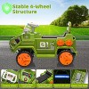 All-Terrain Kids Ride-On ATV Car, 6V Electric Vehicle with Flash Lights, Functional Digging Arm, Music, 25W Motors, 4.5Ah Battery, Music, USB - 3 of 4