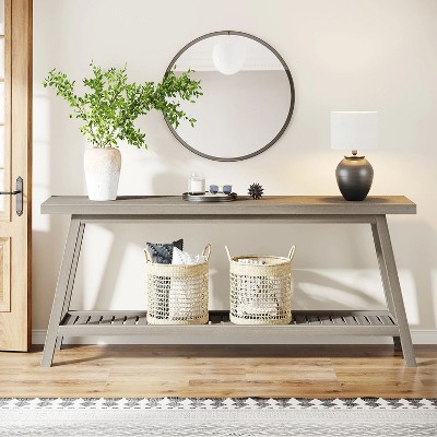 Hommoo 70.9 Inch Farmhouse Console Table